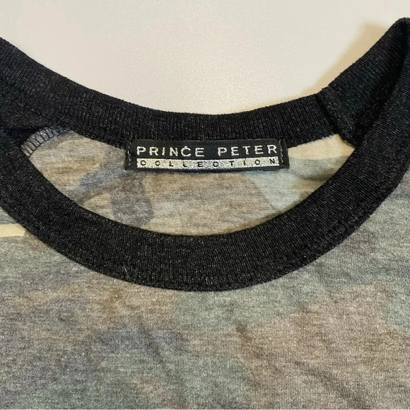 NWOT Medium Real Men Wear Black 3/4 Sleeve Tee Camo - Picture 4 of 8